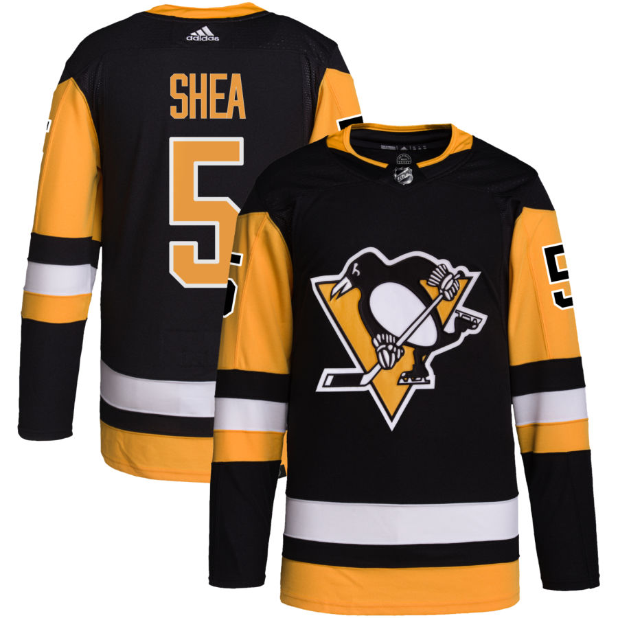 Ryan Shea Pittsburgh Penguins adidas Home Primegreen Authentic Pro Jersey - Black