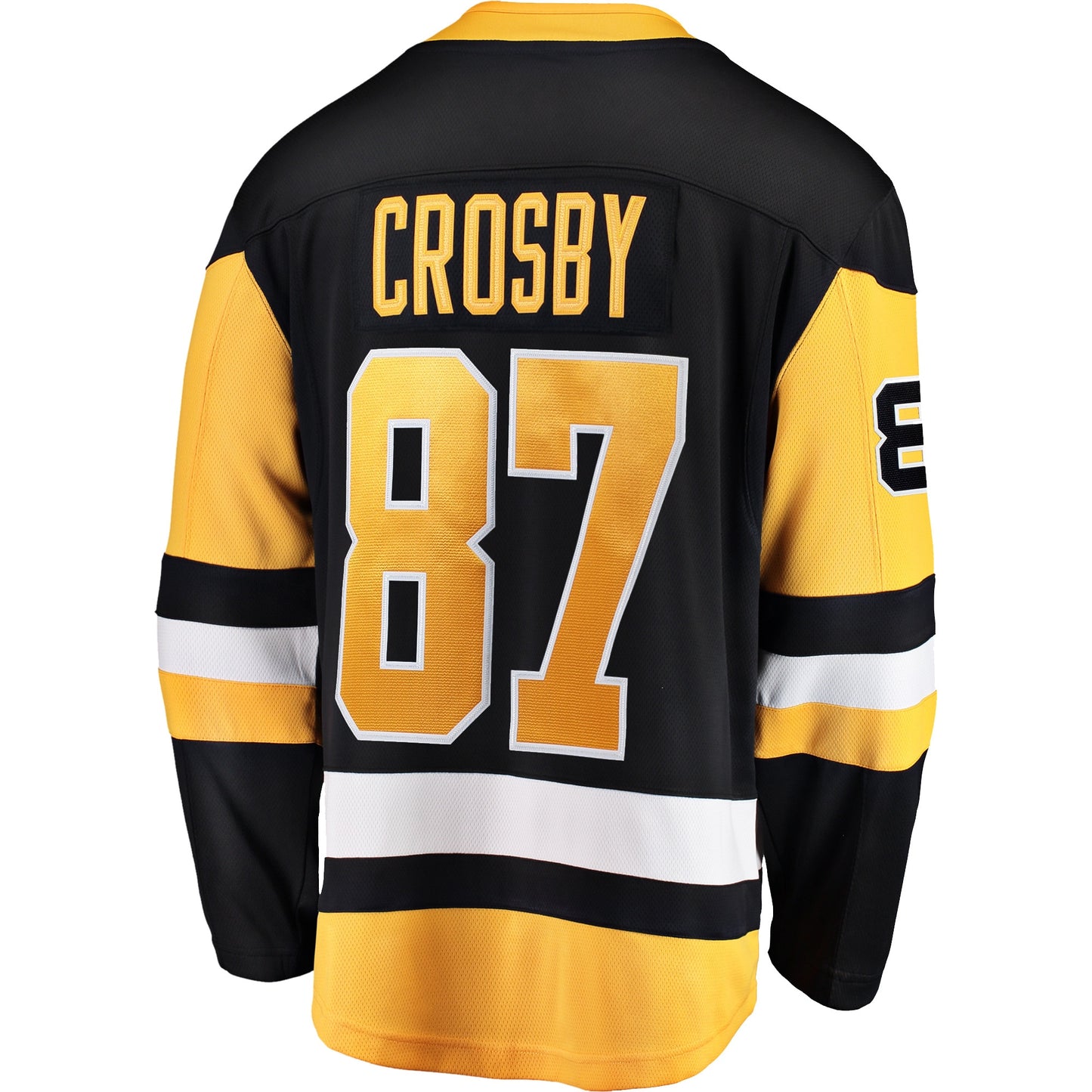 Sidney Crosby Pittsburgh Penguins Fanatics Branded Captain Patch Home Breakaway Jersey - Black