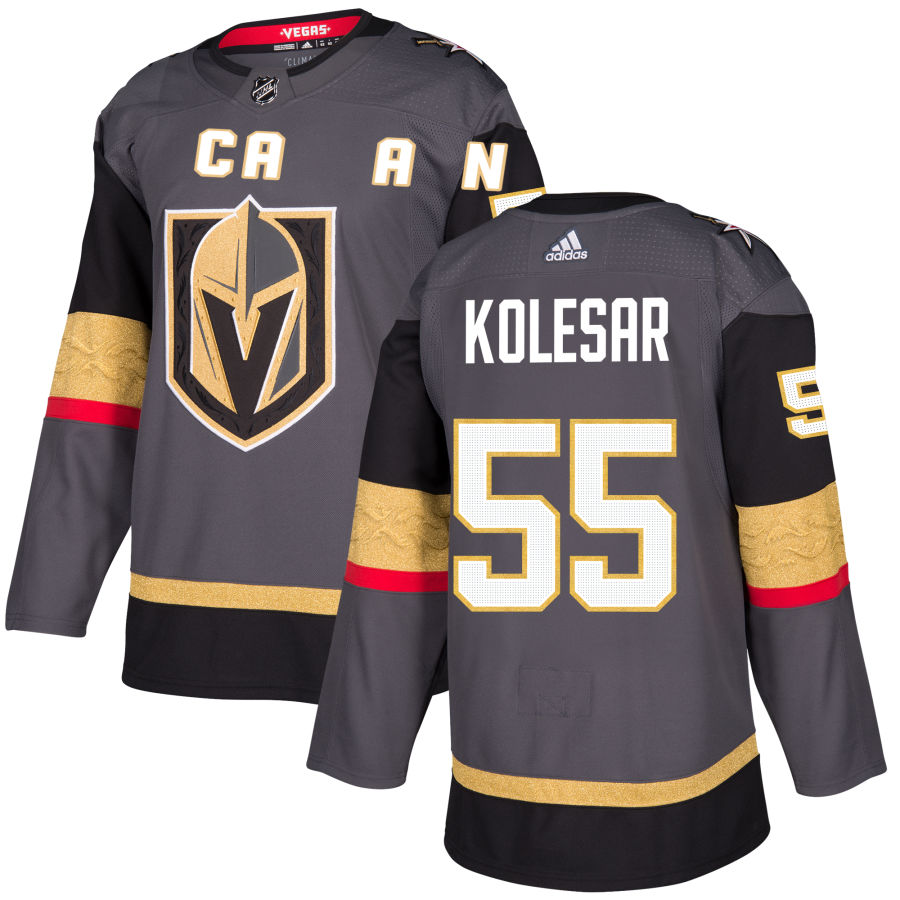 Keegan Kolesar Vegas Golden Knights adidas Alternate Authentic Jersey - Gray
