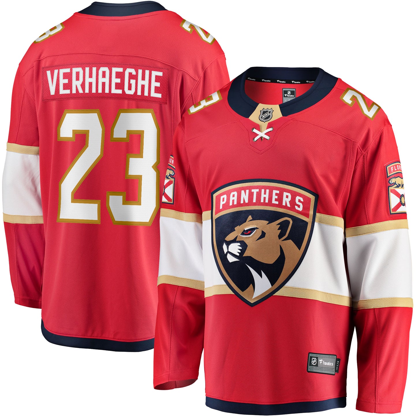 Carter Verhaeghe Florida Panthers Fanatics Branded Home Breakaway Jersey - Red